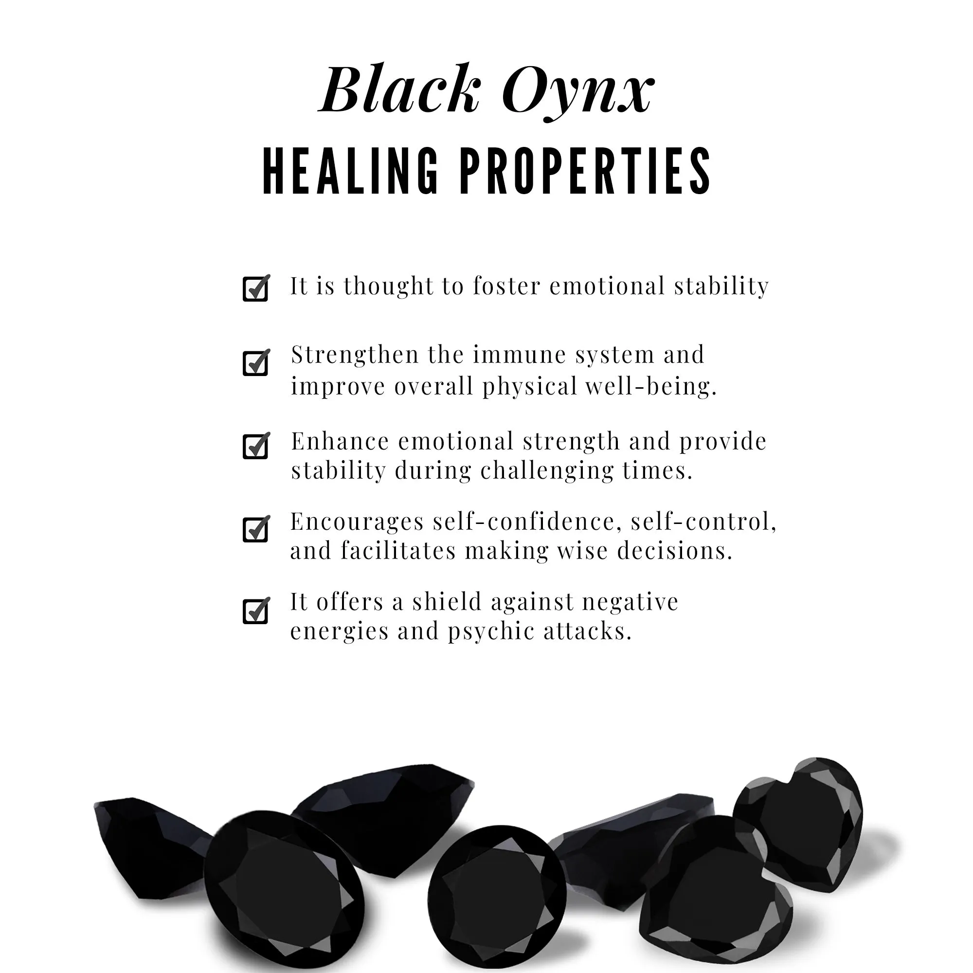 0.50 CT Round Cut Black Onyx Infinity Stud Earrings