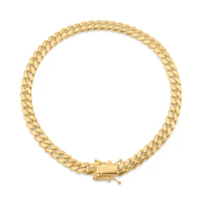 10K Solid Yellow Gold Miami Cuban Link Bracelet 5mm