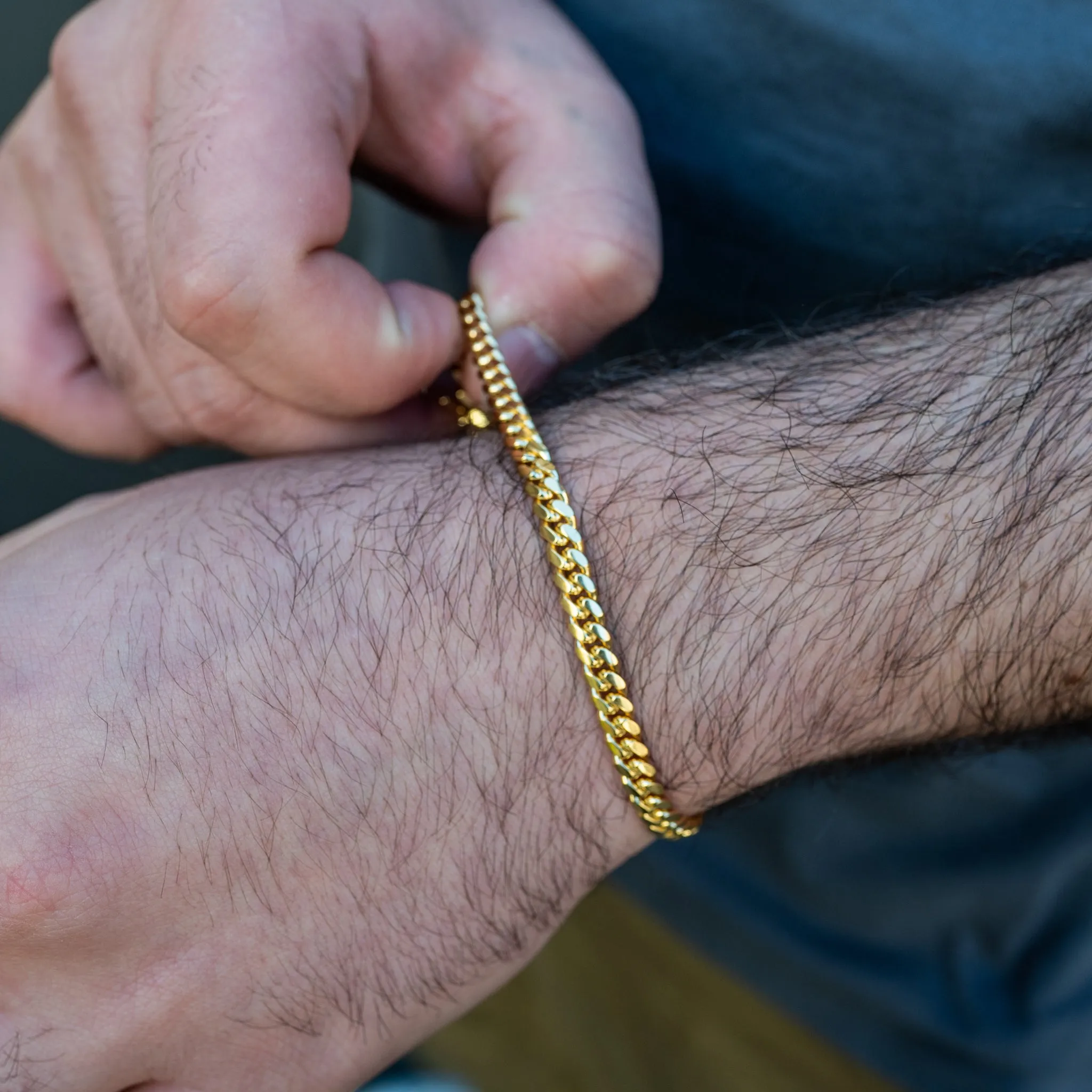 10K Solid Yellow Gold Miami Cuban Link Bracelet 5mm