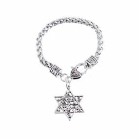 12 Tribes of Israel Star of David Bracelet