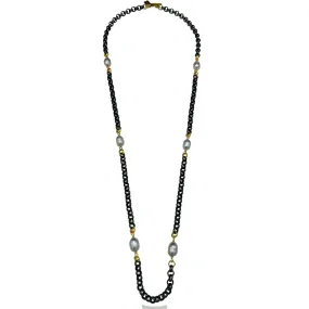 138-07-T | TITANIUM LONG NECKLACE (GRAY/TITANIUM) 36"