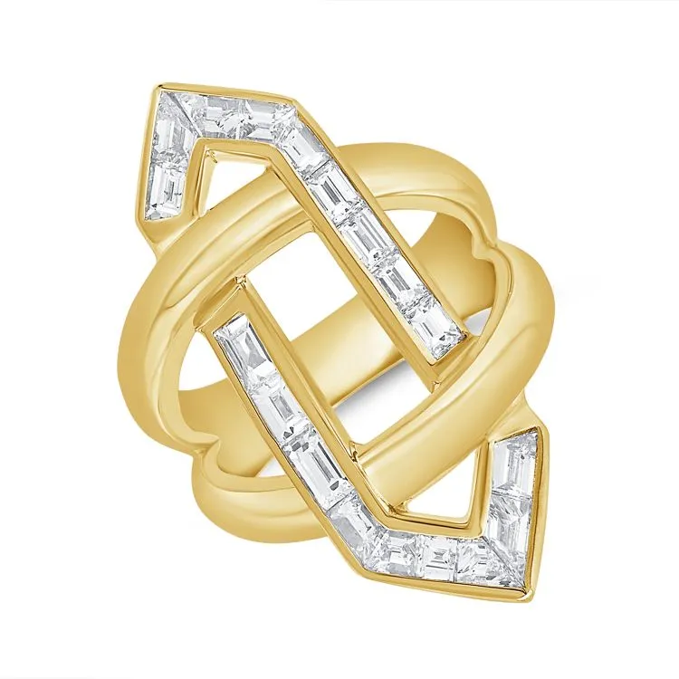 14K GOLD DIAMOND DYLAN RING