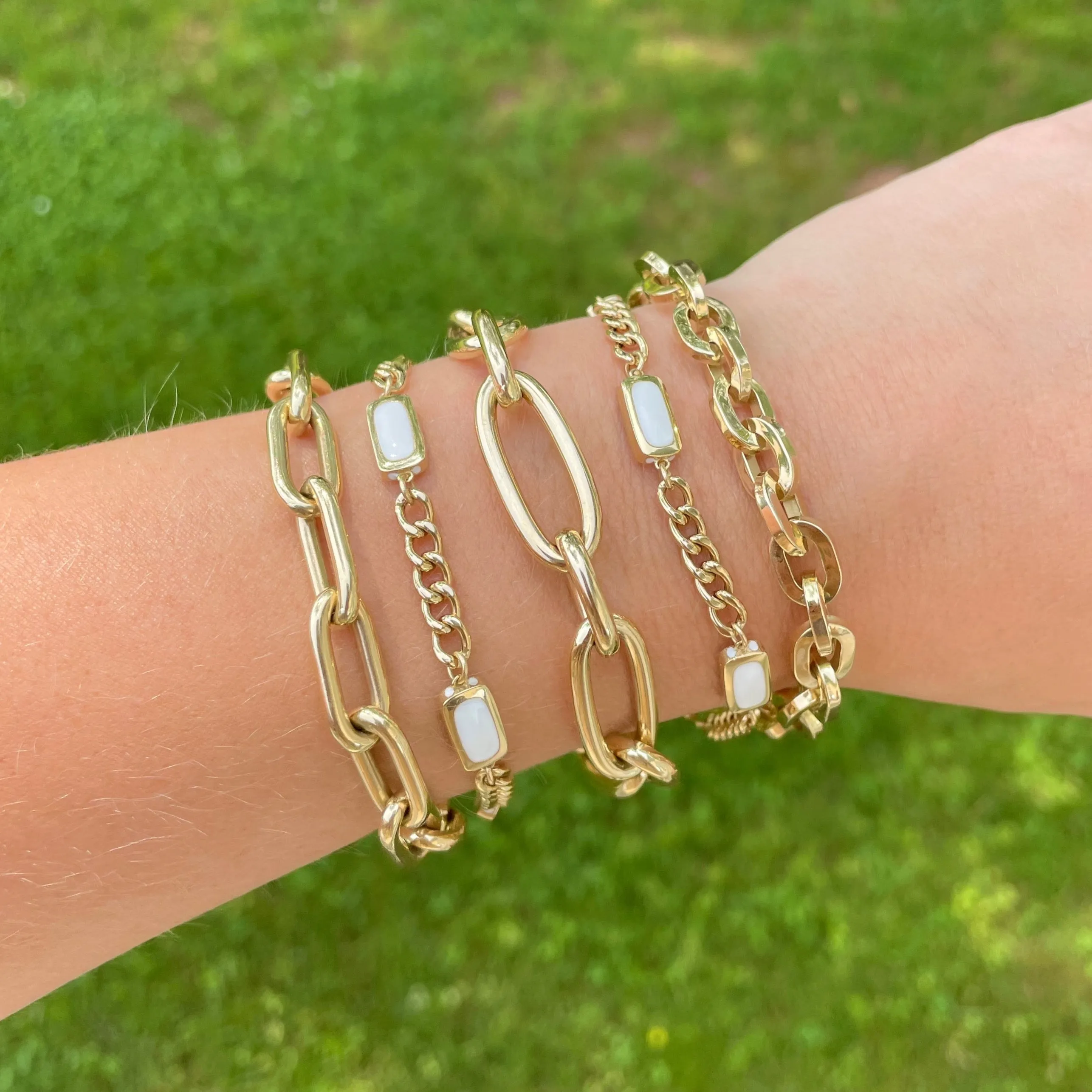 14K GOLD LUCY LINK BRACELET