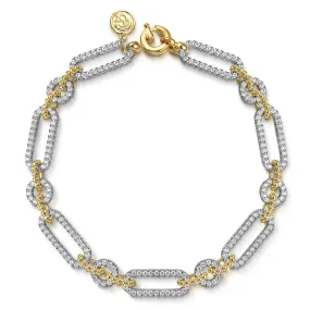 14KY Bujukan Diamond Link Bracelet