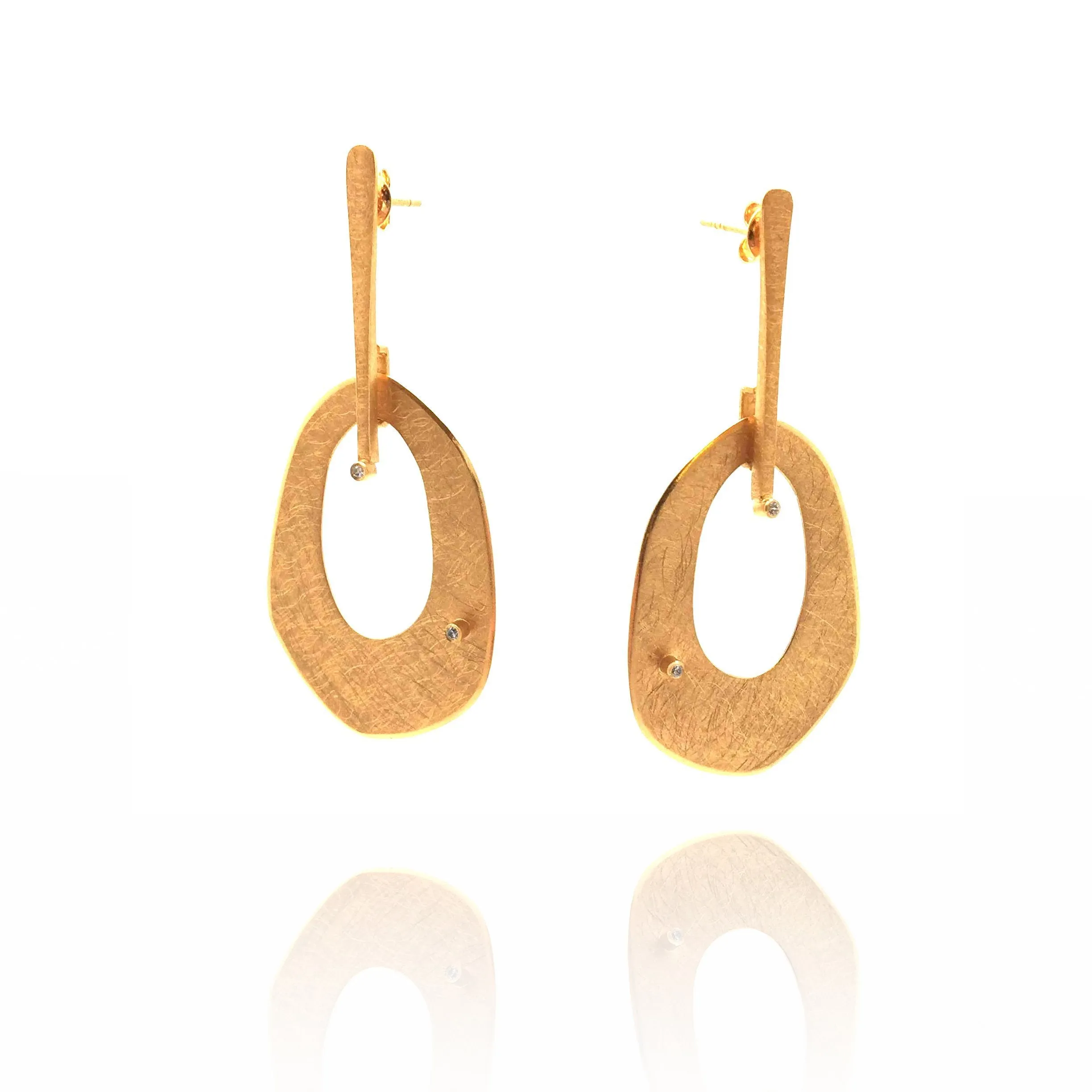 Adjustable Drop Earrings - Gold