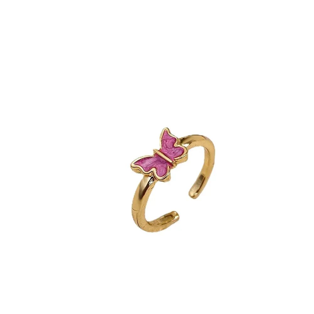 Adjustable Retro Butterfly King Ring