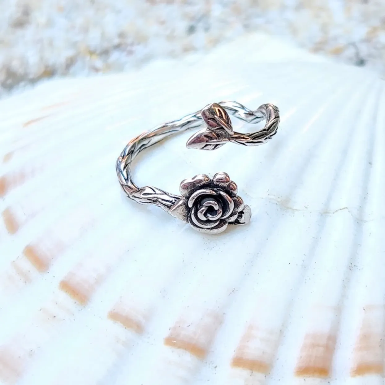 ADJUSTABLE ROSE  - ADJUSTABLE 925 RINGS