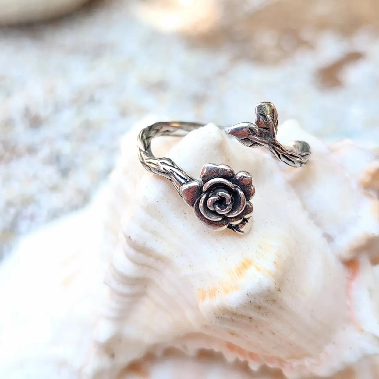 ADJUSTABLE ROSE  - ADJUSTABLE 925 RINGS