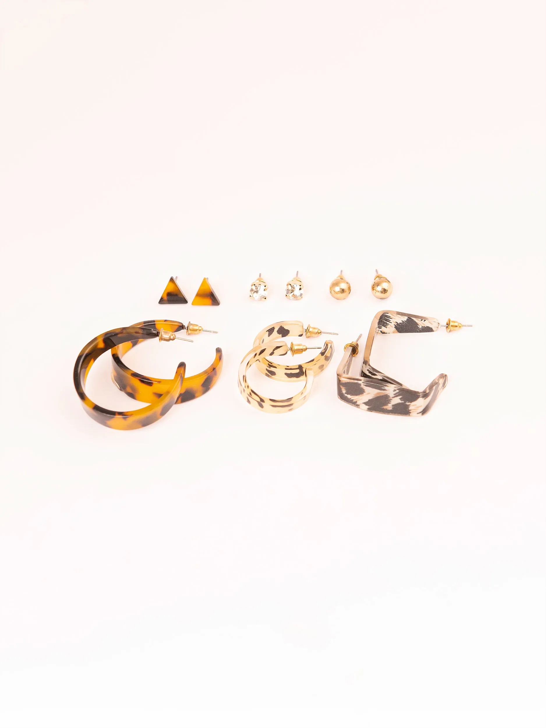 Animal Print Earrings Set