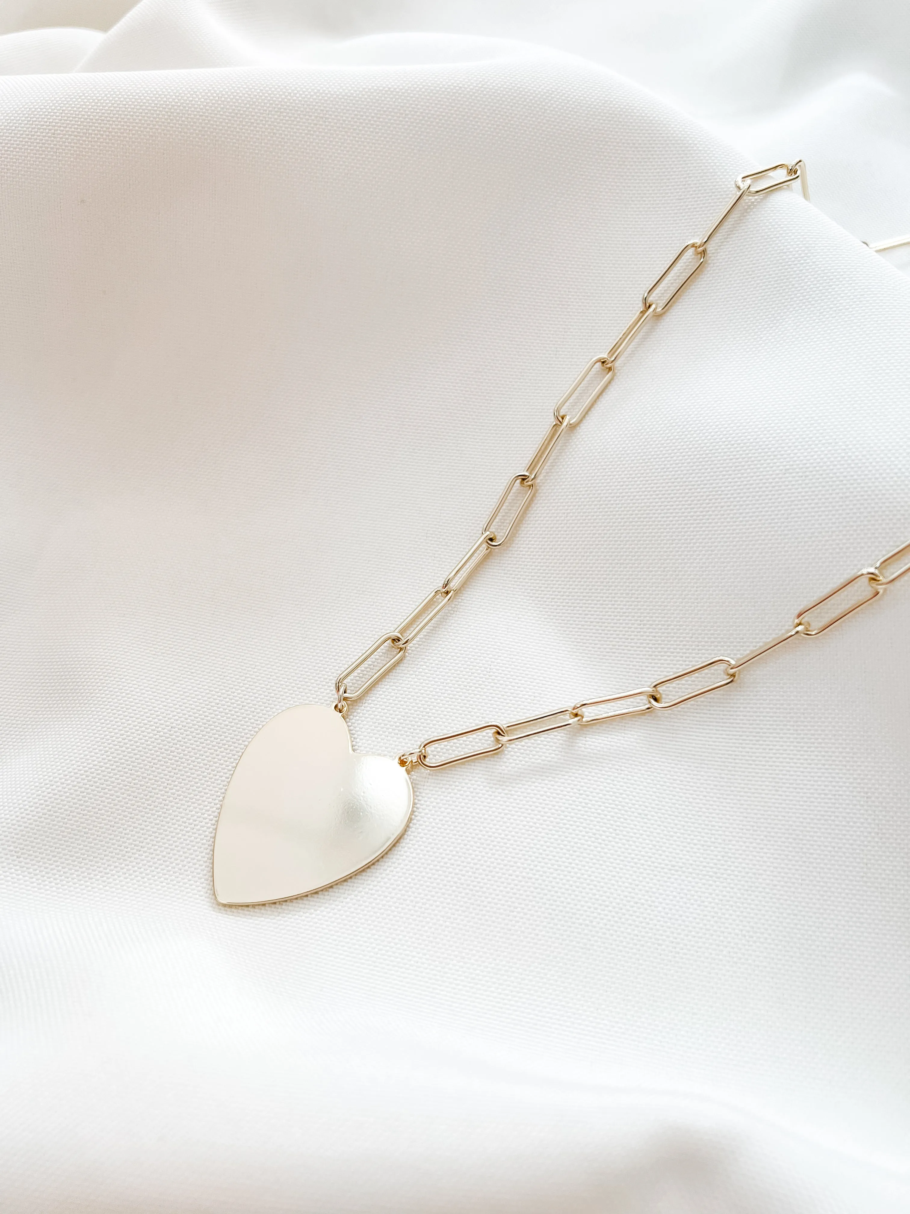 Big Heart Girl Necklace