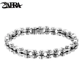 Biker Bracelet Solid 925 Sterling Silver Bracelets Men Link Chain High Polished Handmade Vintage Jewelry for (Approx 19.5cm)