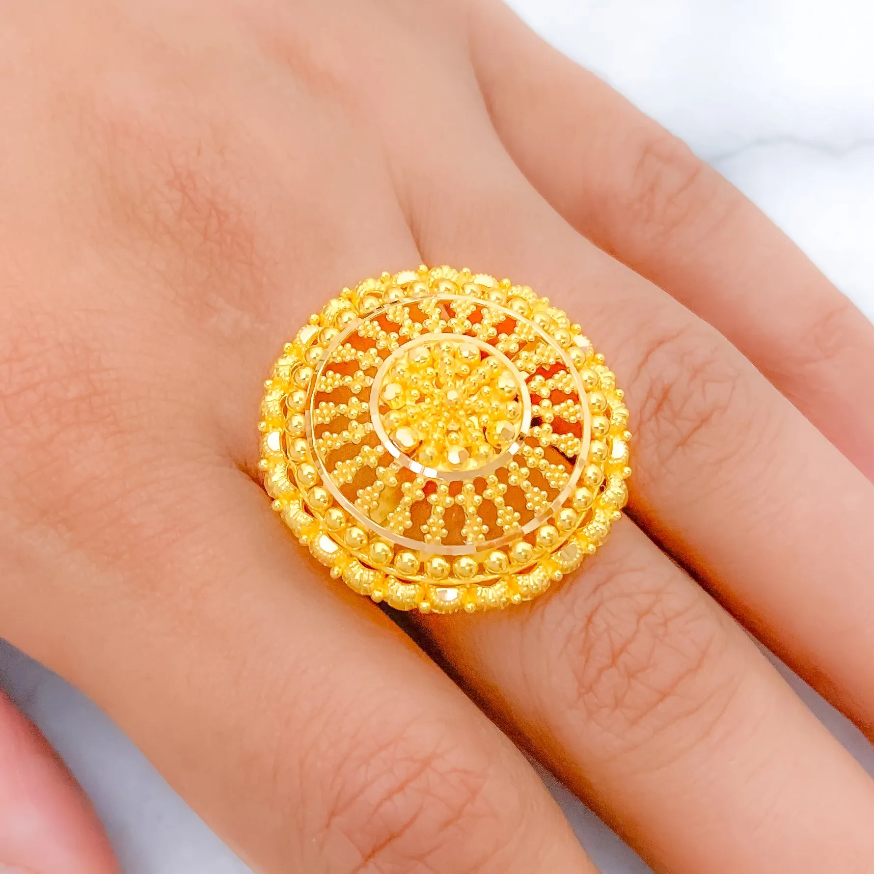 Blooming Flower Statement Ring