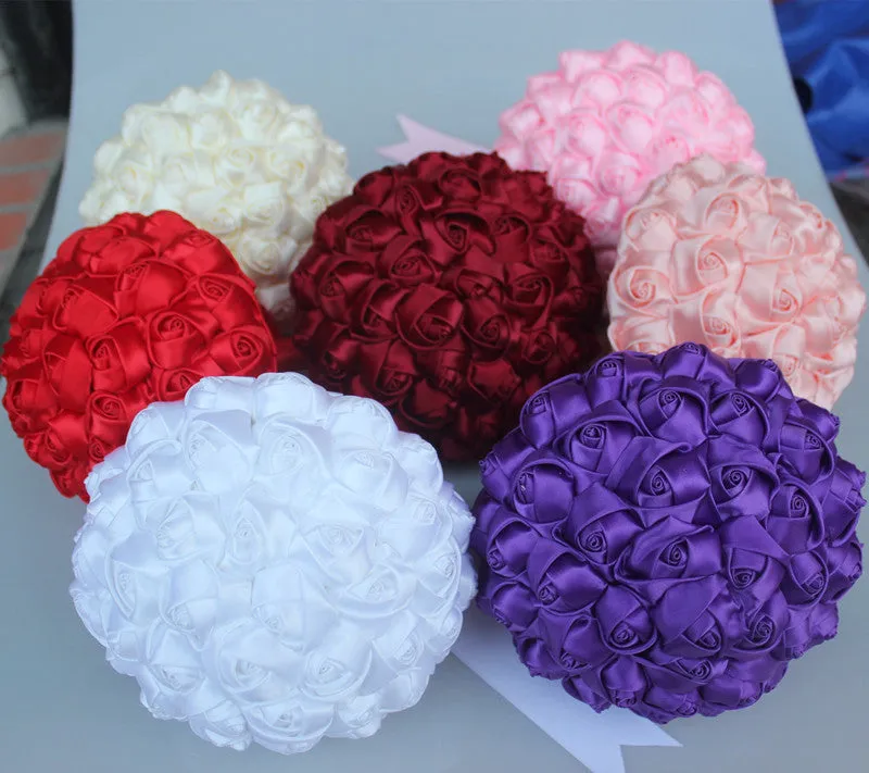 BM-009 ~ Satin Roses Budget Bouquet or DIY KIT