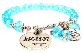 Boo With Face Splash Of Color Crystal Bracelet