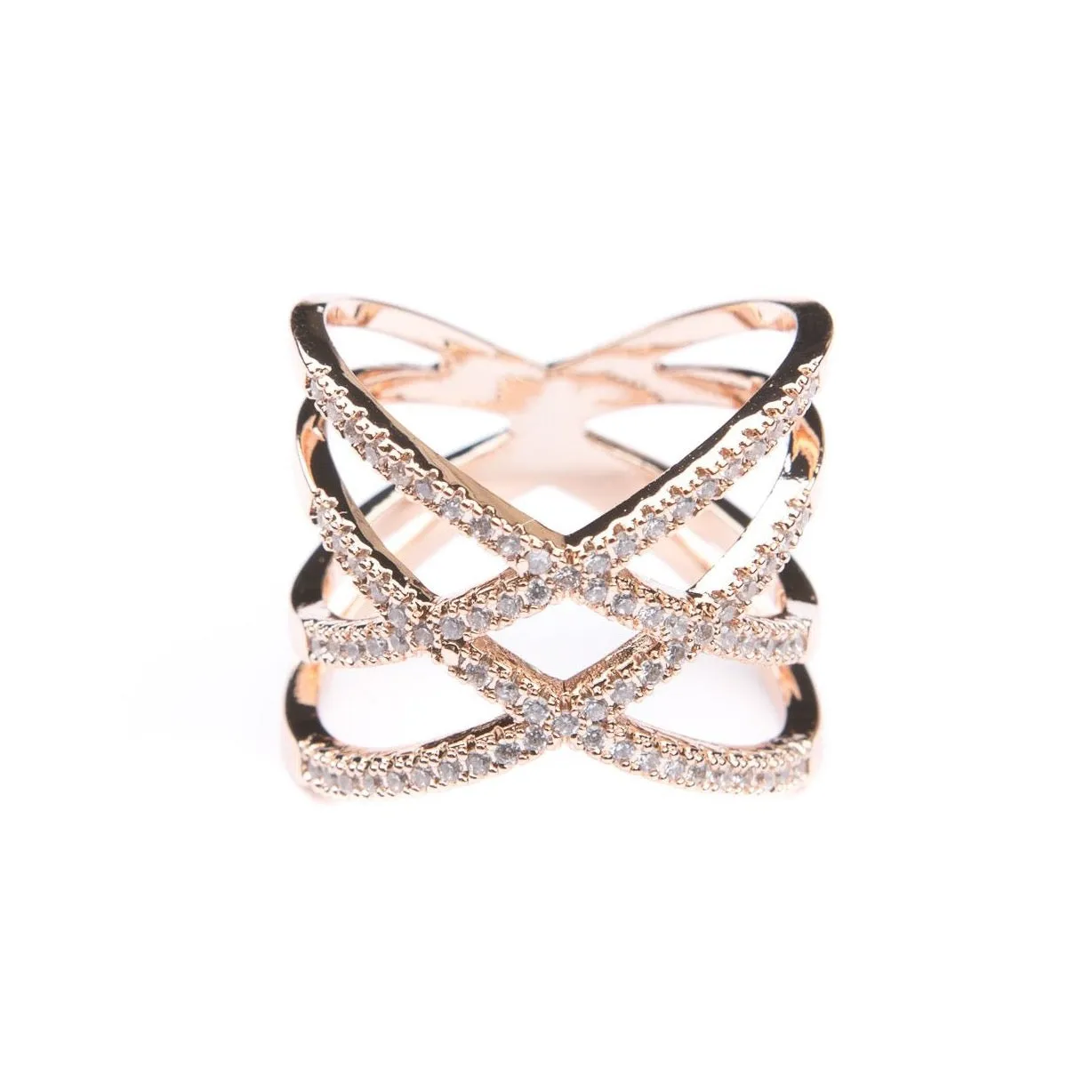 Brooklyn Rose Gold Statement Ring