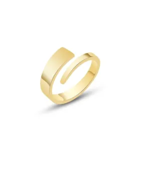 Cashmere Doll Adjustable Ring, Stainless Steel 18K Gold Plated Golden Art Adjustable Unisex Ring