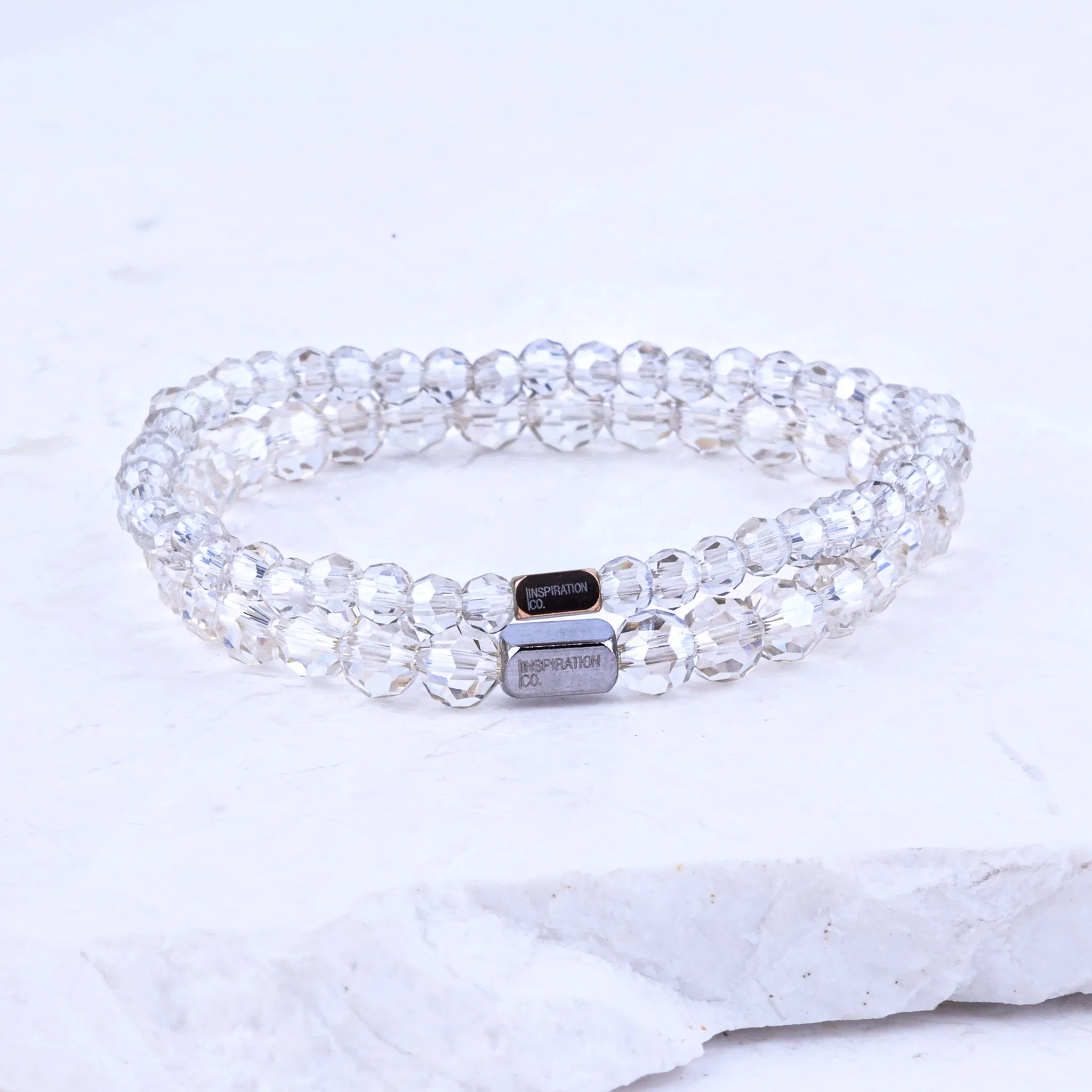 CHAMPAGNE CRYSTAL- ACCENT BRACELET