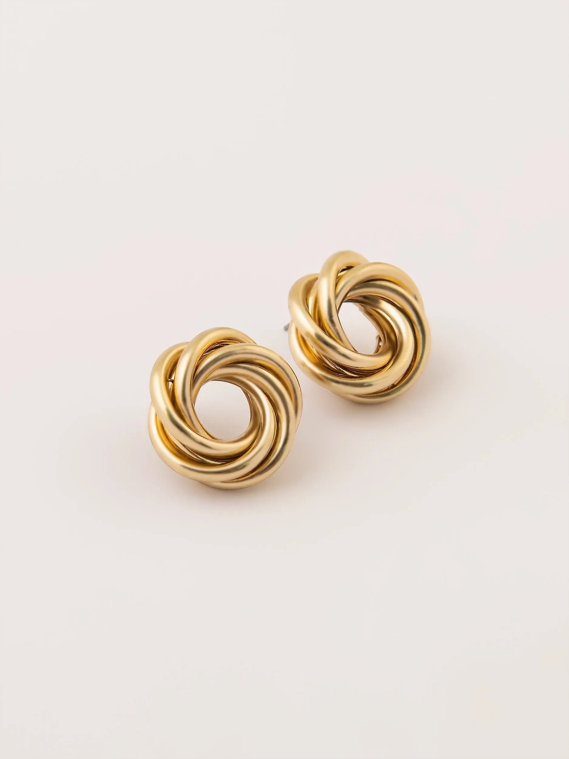 Classic Twisted Knott Earrings Set