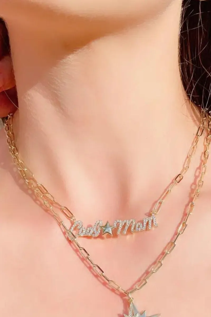 Cool Mom Gold-Plated Necklace