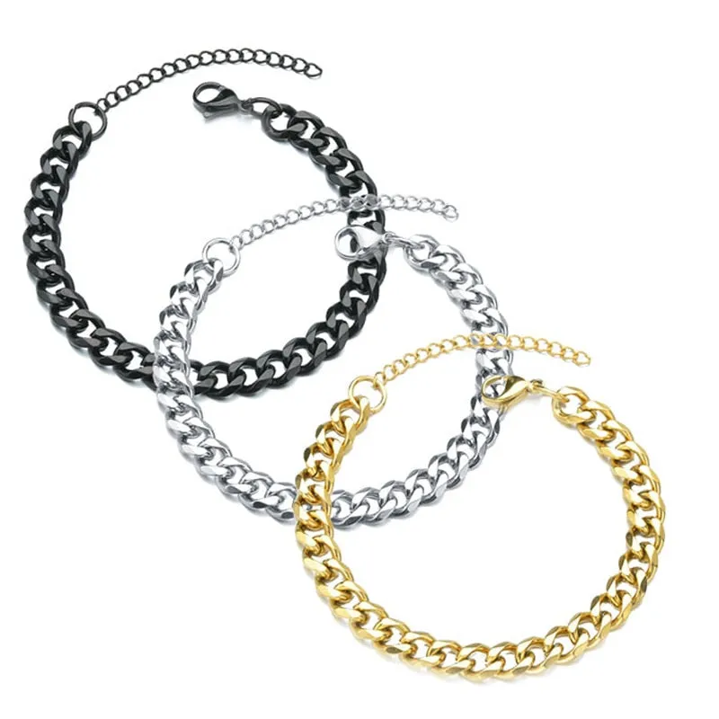 Cuban Link Chain Men's Stainless Steel Bracelet