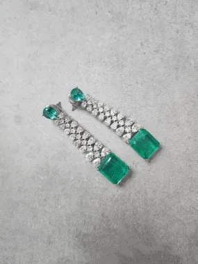 Cubic Long Earrings