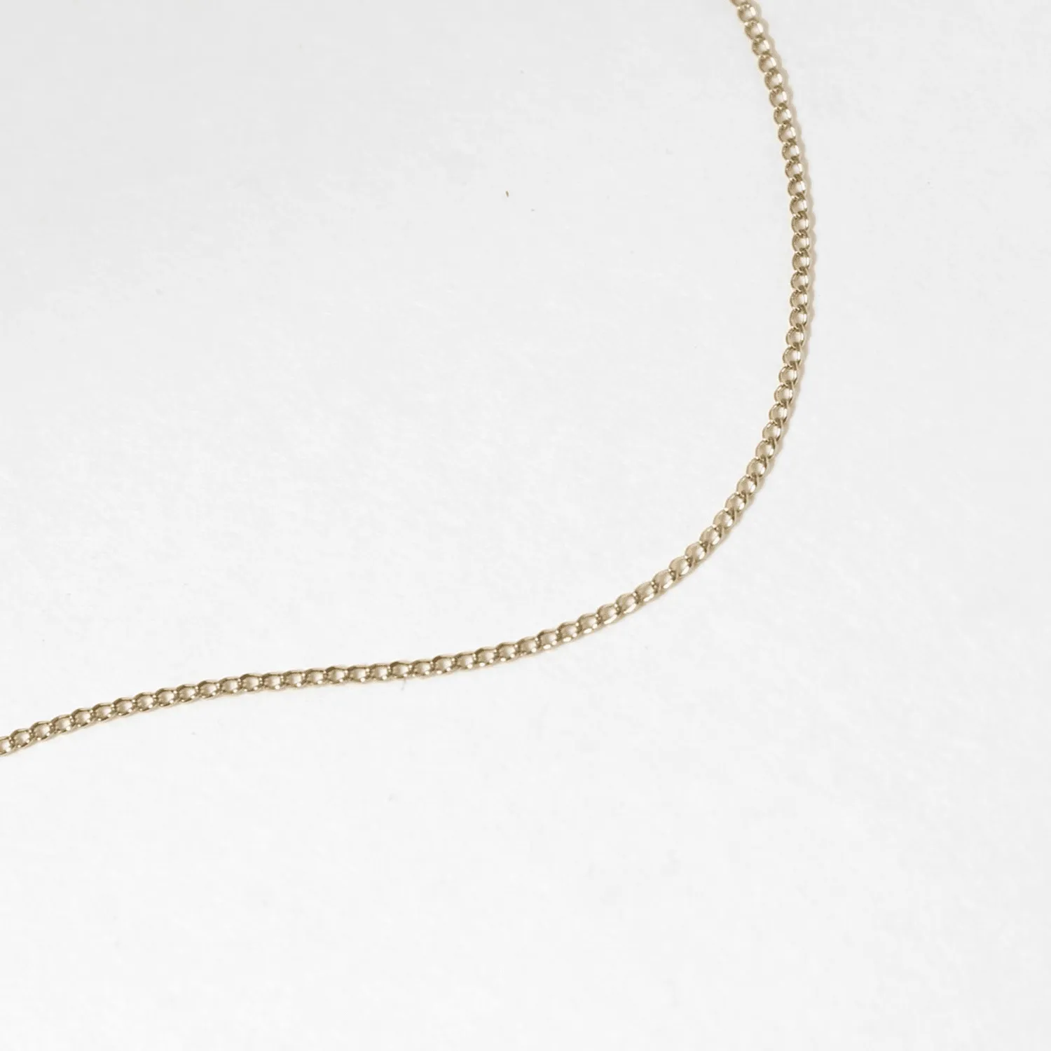 Curb Chain Anklet - 14k Gold or Silver