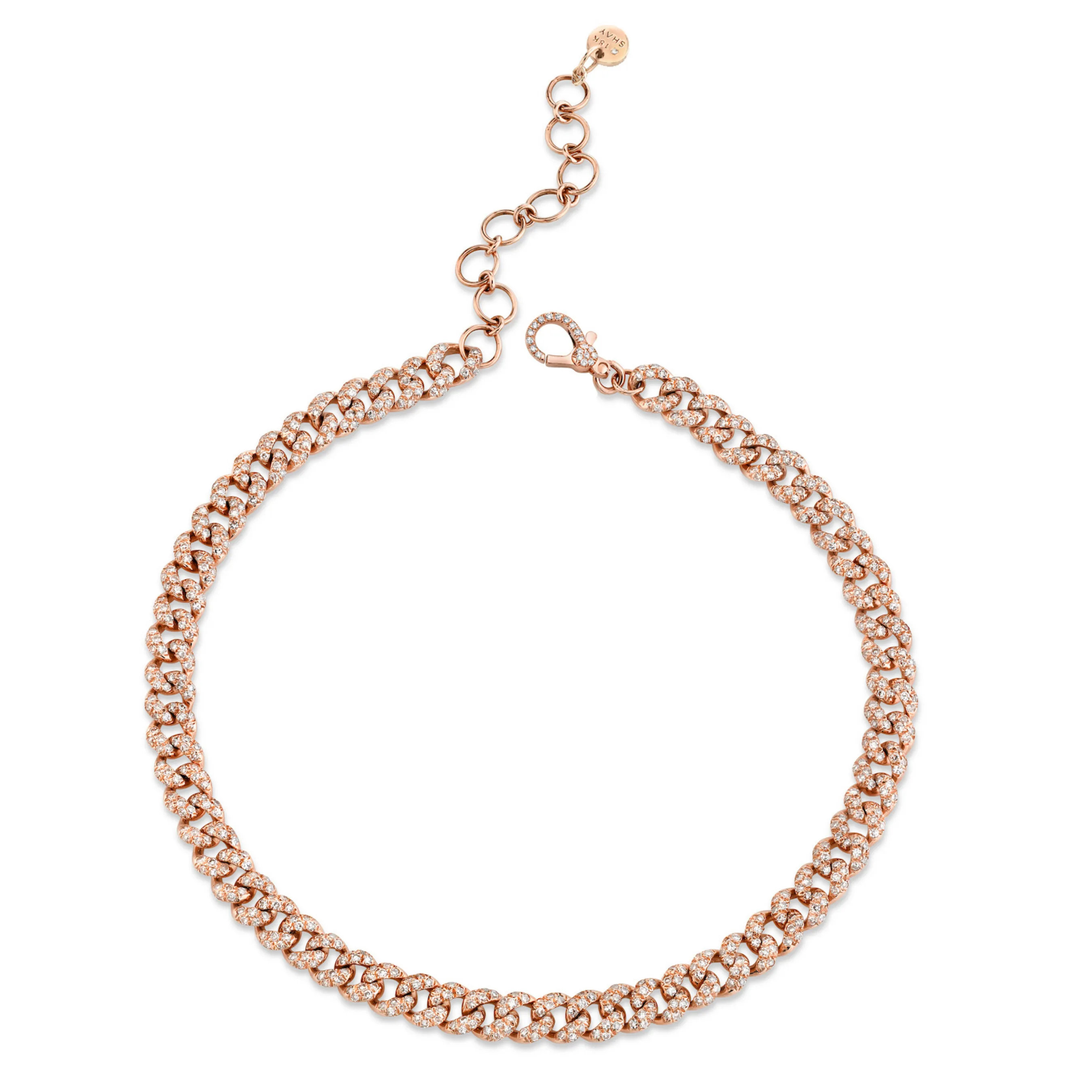 DIAMOND PAVE MINI LINK ANKLET