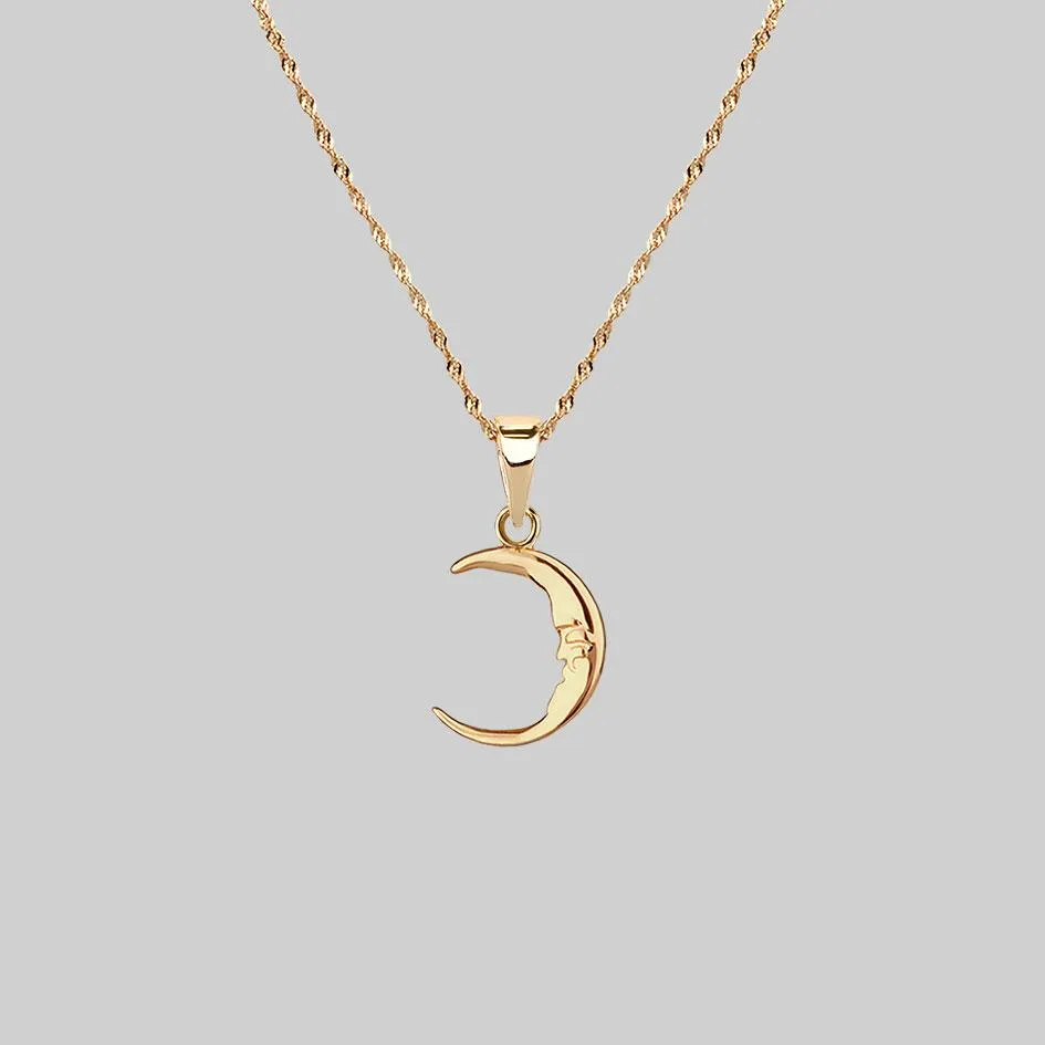 ELIN. Sun & Moon Layering Necklaces - Gold