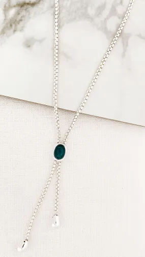 Envy Silver & Black Necklace