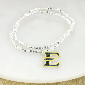 ETSU Crystal Logo Stretch Bracelet