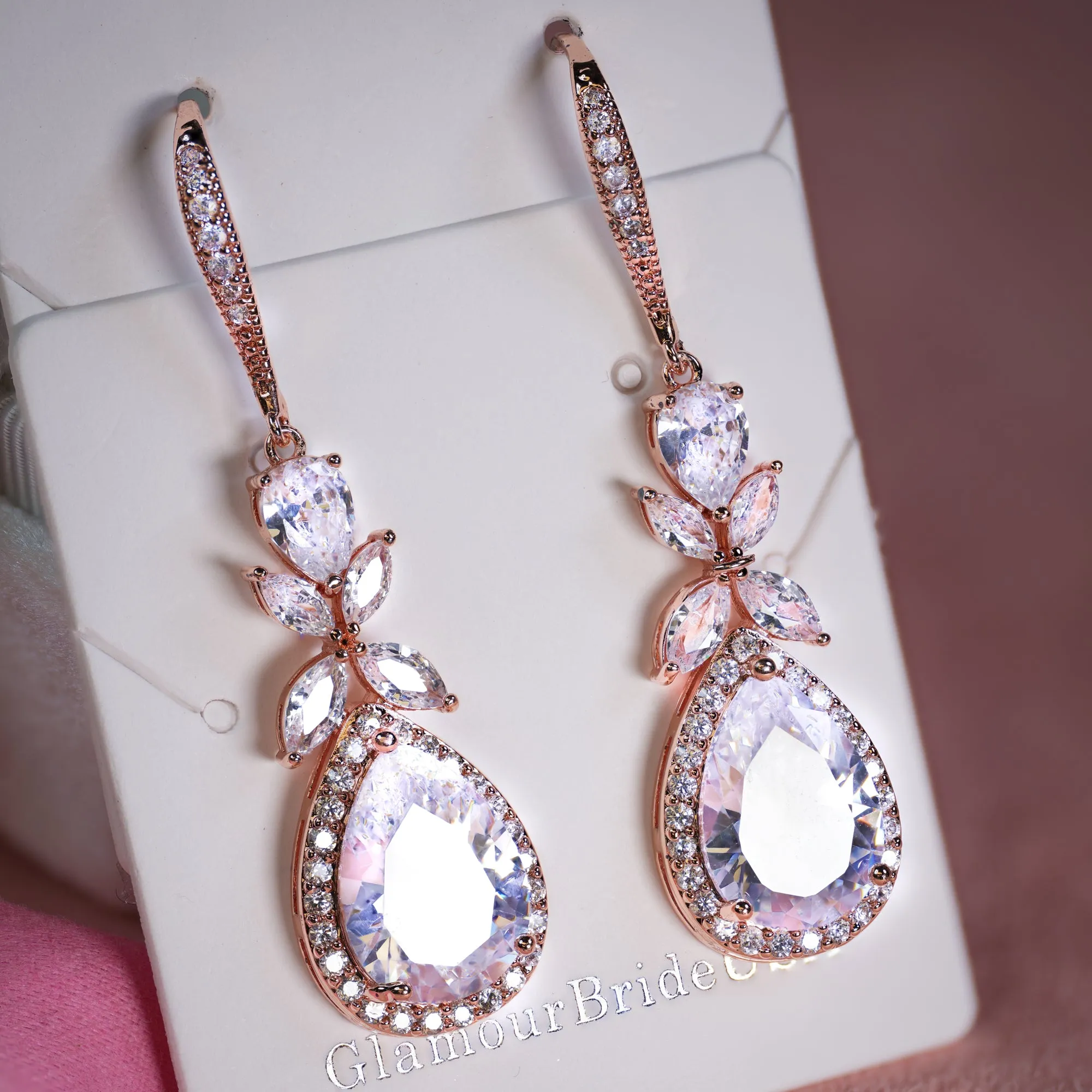 Gorgeous Crystal Drop Earrings - Kristin