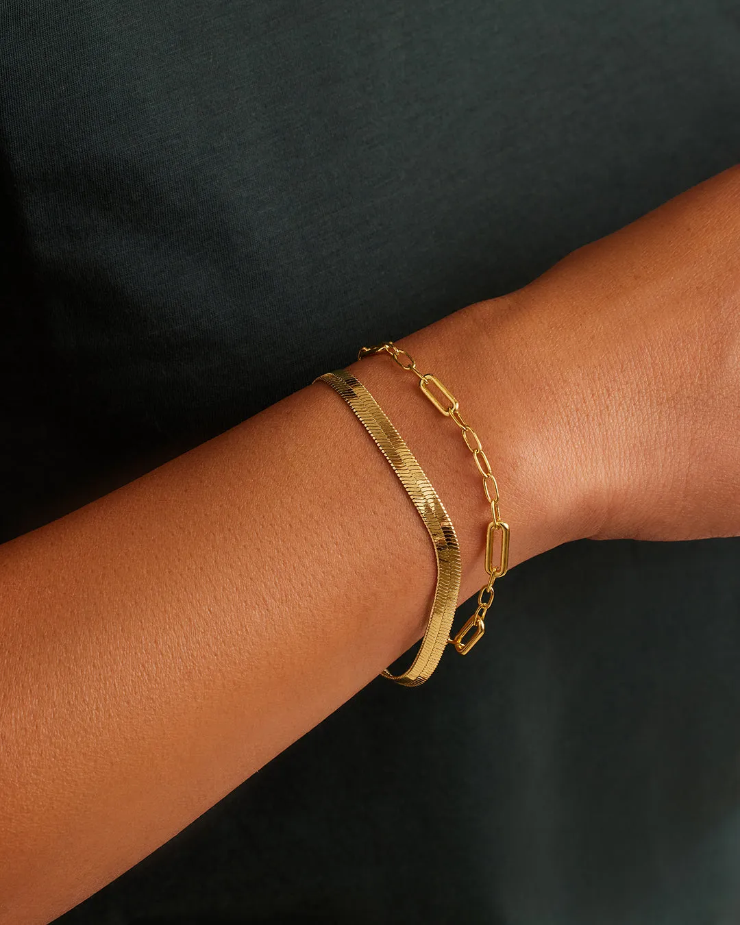 Gorjana Zoey Statement Chain Bracelet in Gold