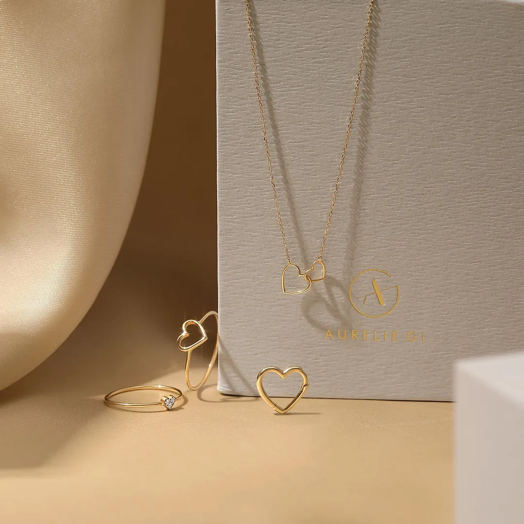 JUlLIETTE | Interlocked Hearts Necklace