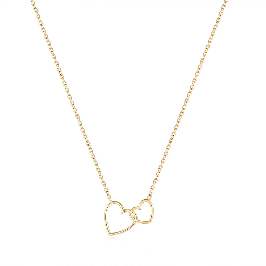 JUlLIETTE | Interlocked Hearts Necklace