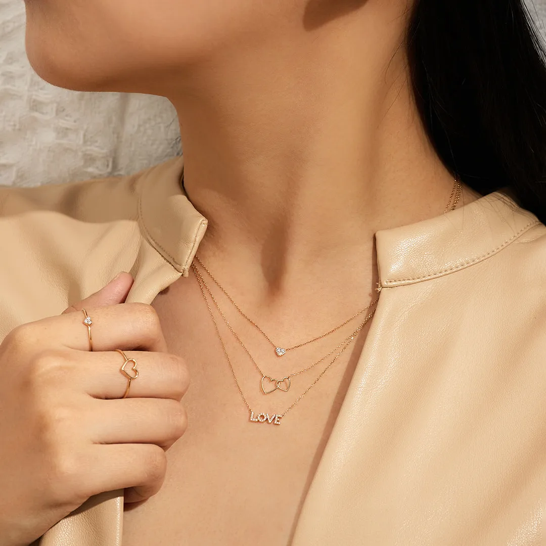 JUlLIETTE | Interlocked Hearts Necklace