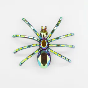 Large Baguette Crystal Spider Brooch