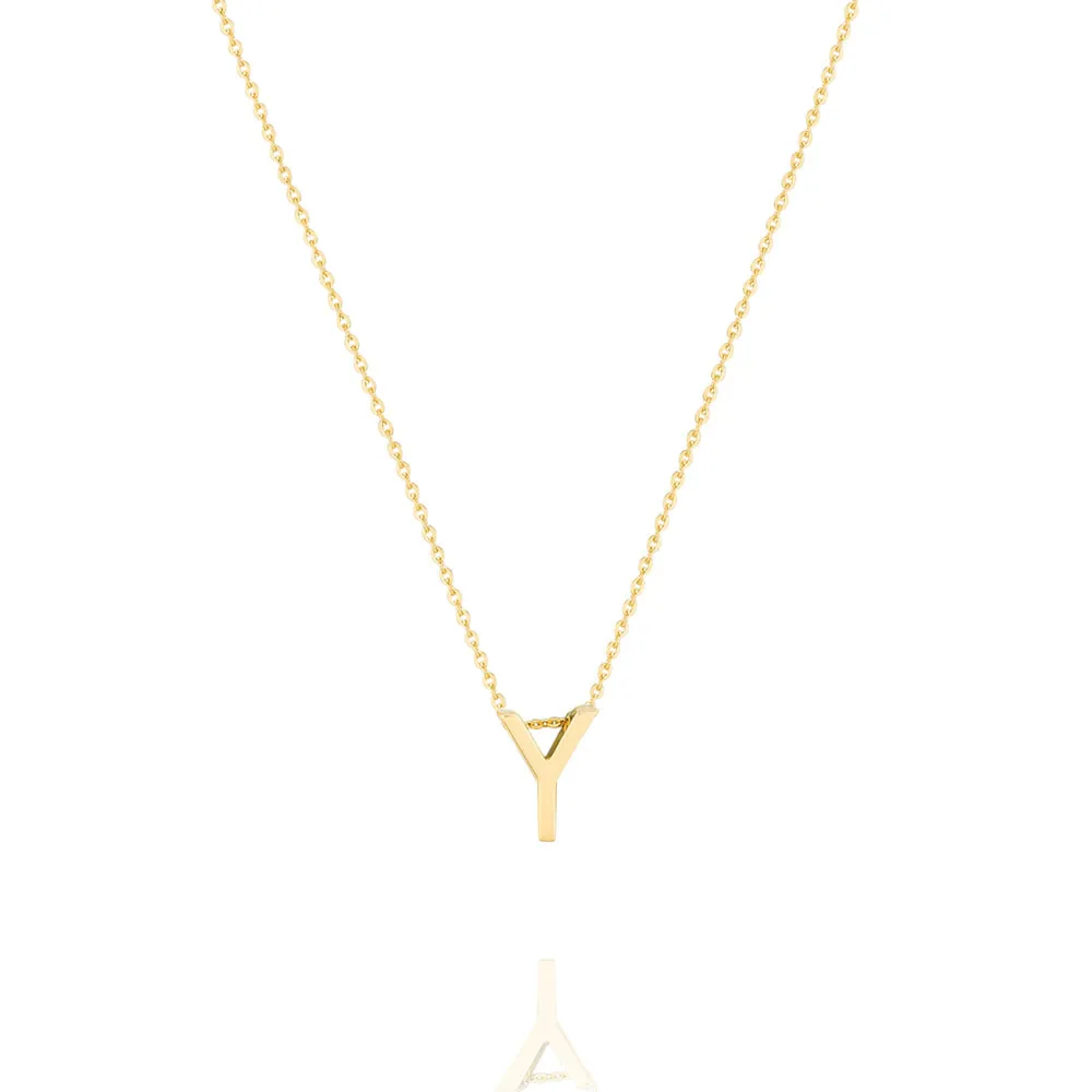 Linda Tahija Letter Necklace, Gold (A-Z)