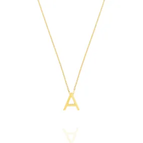 Linda Tahija Letter Necklace, Gold (A-Z)