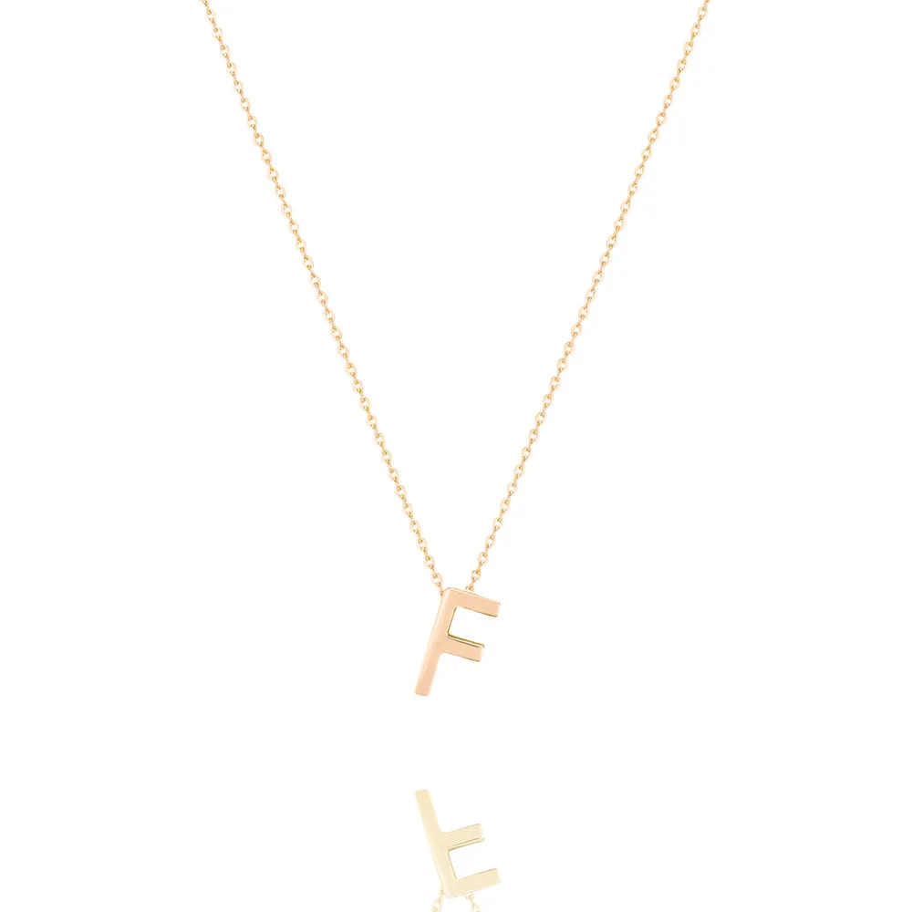 Linda Tahija Letter Necklace, Gold (A-Z)