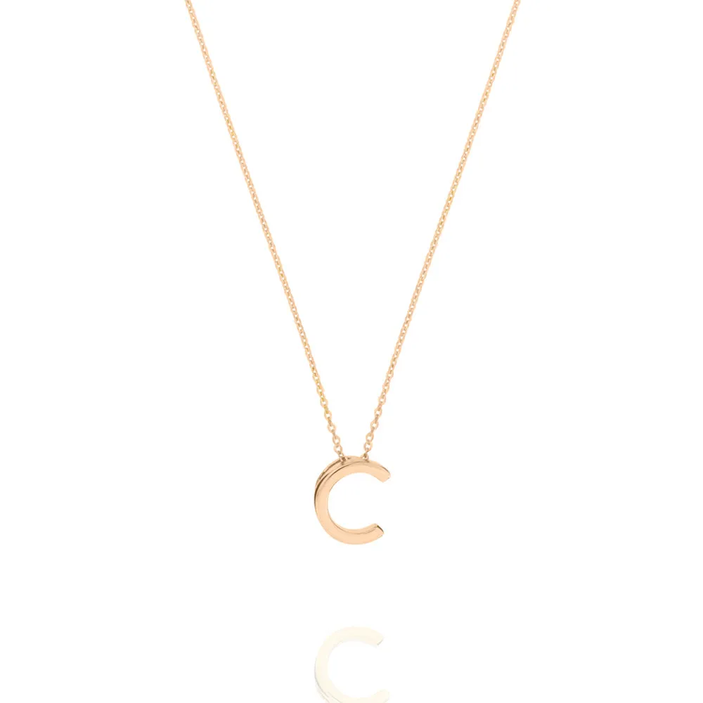 Linda Tahija Letter Necklace, Gold (A-Z)