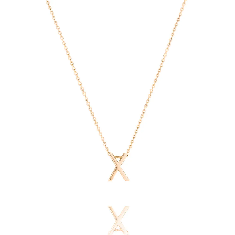 Linda Tahija Letter Necklace, Gold (A-Z)