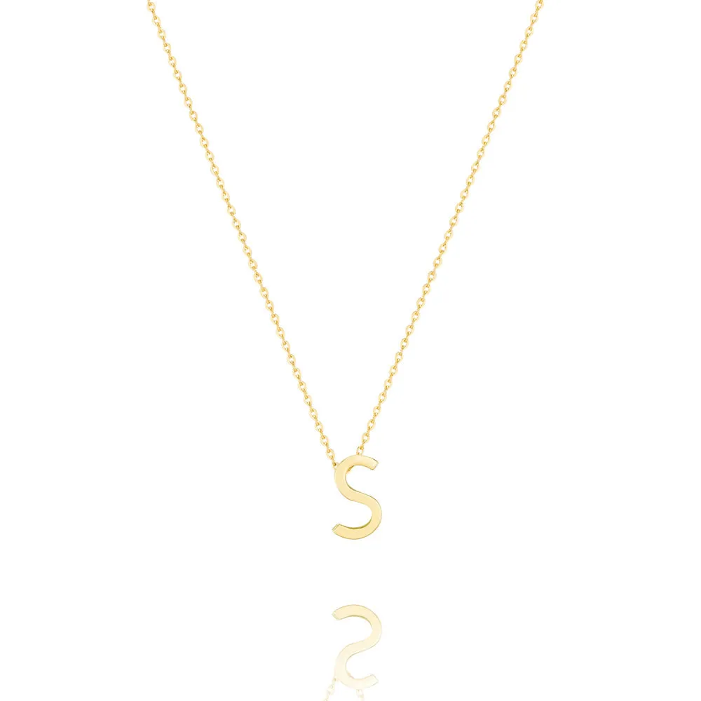 Linda Tahija Letter Necklace, Gold (A-Z)