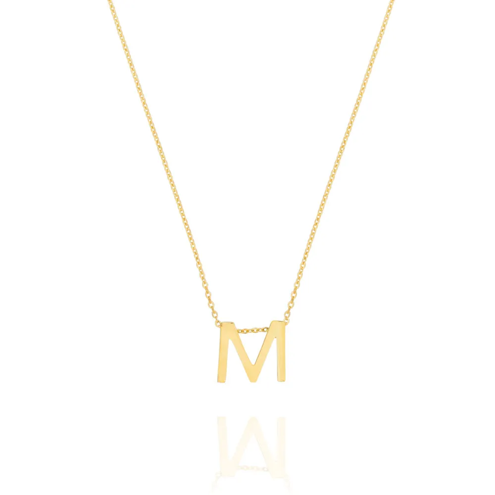 Linda Tahija Letter Necklace, Gold (A-Z)