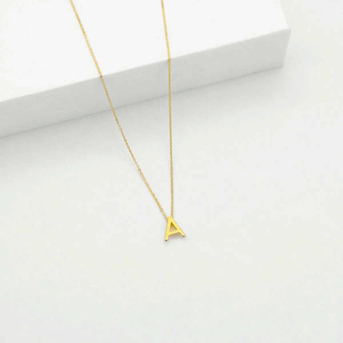 Linda Tahija Letter Necklace, Gold (A-Z)