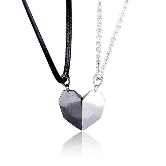 Magnetic Heart Necklace for Couples