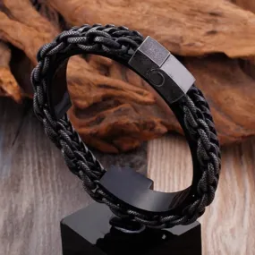 Men's Stainless Steel Double Layer Link Chain Bracelet