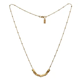 Metropolis Cubes Necklace Gold