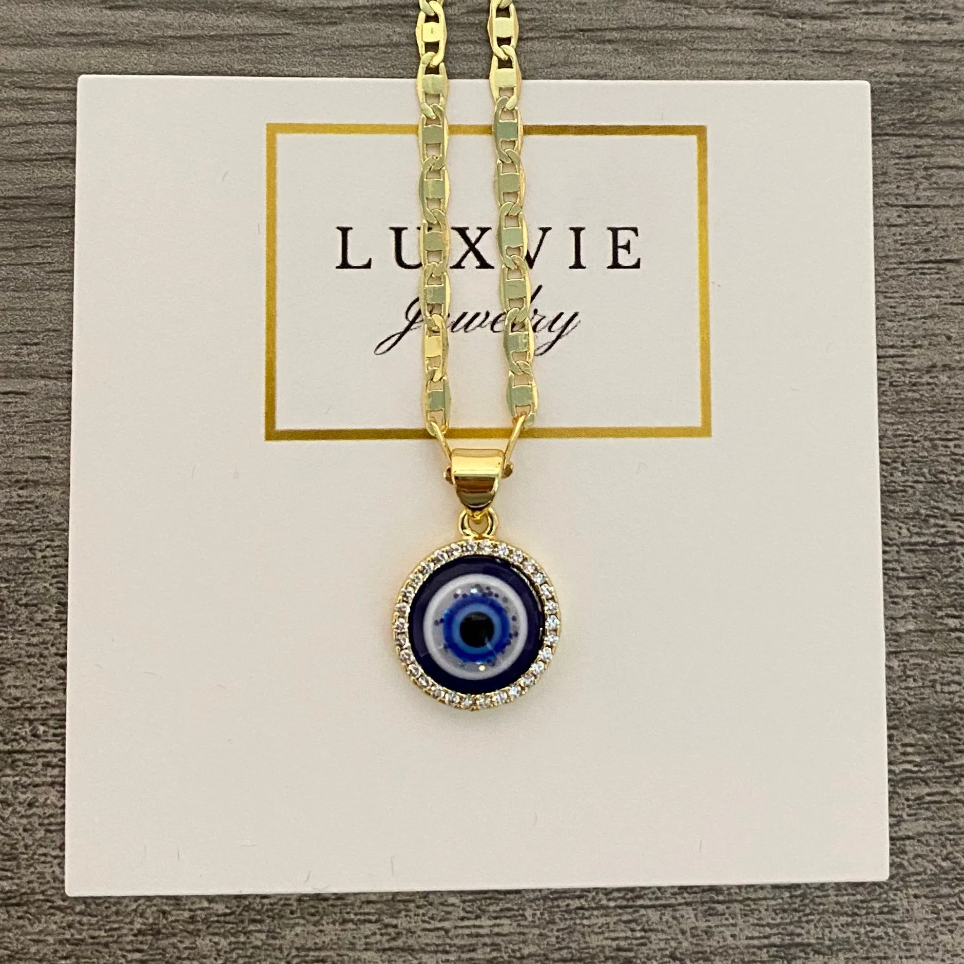 Mini Evil Eye Necklace 010