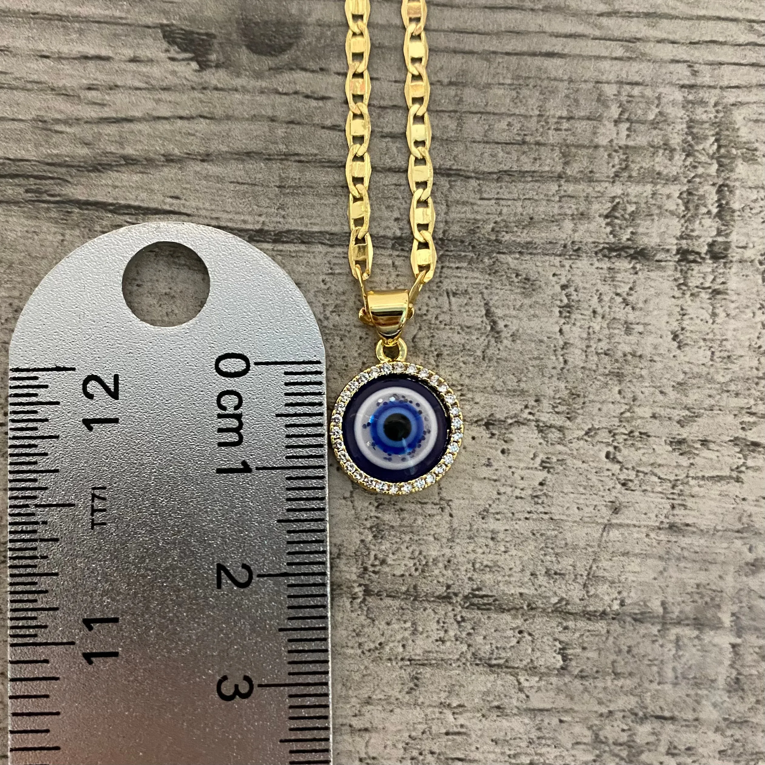 Mini Evil Eye Necklace 010