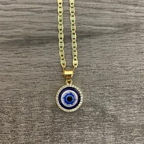 Mini Evil Eye Necklace 010